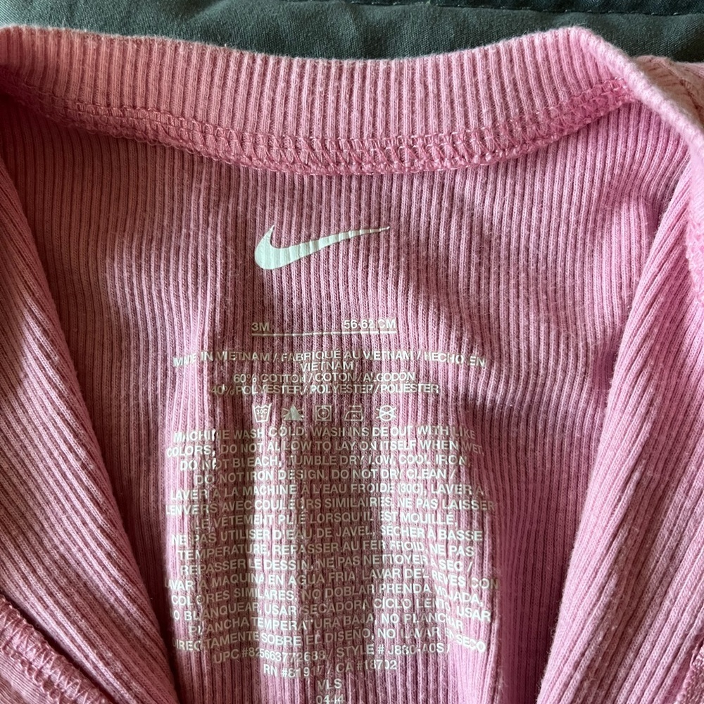 Nike Light Pink Kids Footie One Piece - Picture 3 of 4